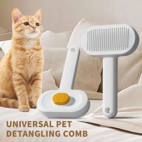Dog Grooming Brush / Cat Grooming Tool (Color: Yellow)