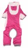 Pet Life Active 'Warm-Pup' Heathered Performance 4-Way Stretch Two-Toned Full Body Warm Up