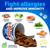 Dog Allergy Relief Chews Itching Skin Relief for Dogs Fish Oil Omega 3 Seasonal Allergies Pills Skin & Coat Anti ItchHot Spots Treatment Canine Immune