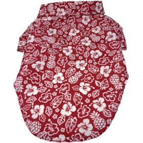 Hawaiian Camp Shirt (Color: Aloha Red, size: 2X-Large)